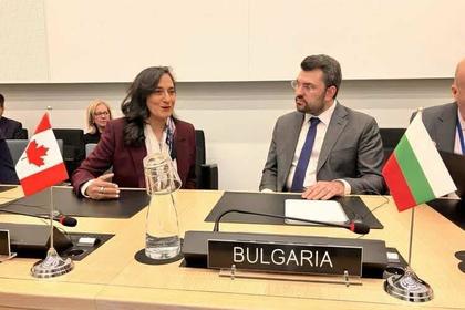 Meeting Between Minister of Foreign Affairs Georg Georgiev and Canada’s Minister of Foreign Affairs Anita Anand